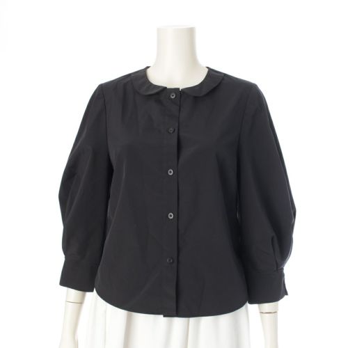 デイジーリン Blouse Lady 丸襟 ボリュームスリーブ ブラウス シャツ トップス ブラック 38