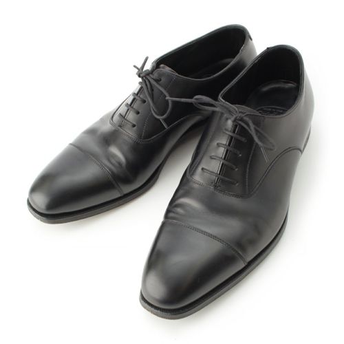 クロケットアンドジョーンズ AUDLEY オードリー レザー オックスフォード レースアップ ドレスシューズ ブラック 71/2
