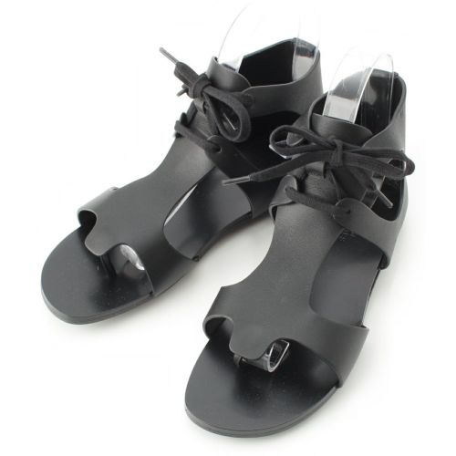 エルメス ガラテ レザー サンダル ブラック 36