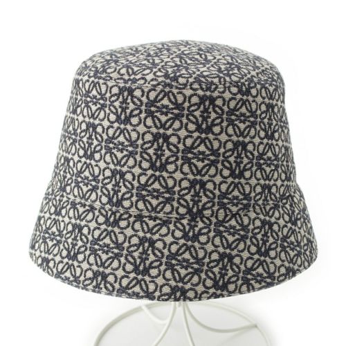 ロエベ コットン アナグラム バケットハット リバーシブル ハット 1723369 ベージュ 58