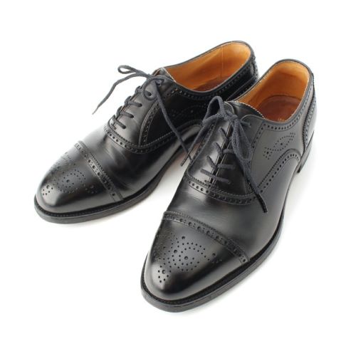 スコッチグレイン レザー メダリオン ドレスシューズ 2900 ブラック 24.5(EEE)