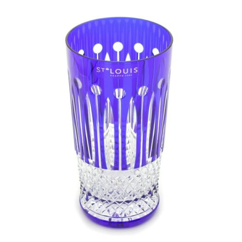 サンルイ クリスタル トミー グラス ハイボール タンブラー 340ml 食器 ネイビー