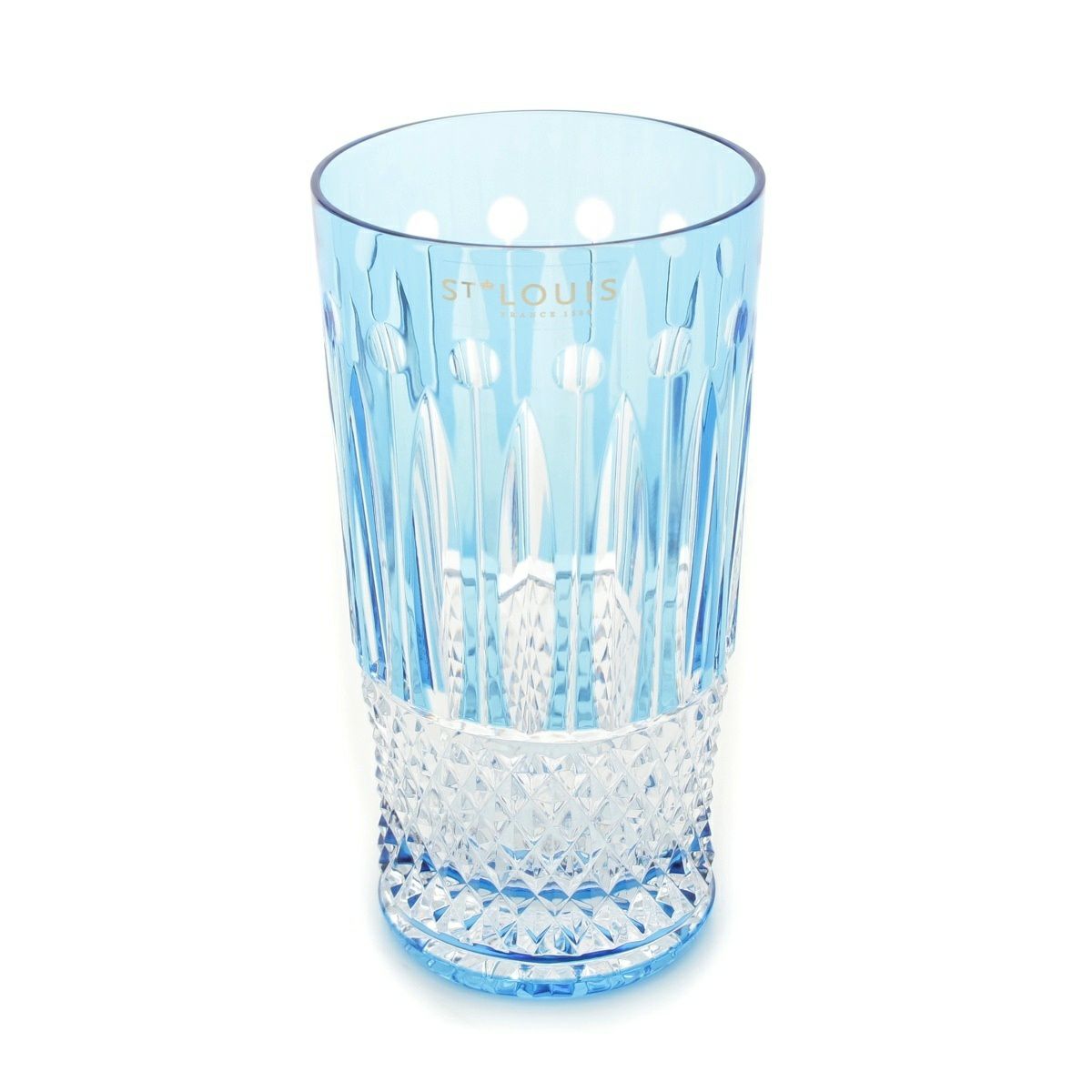 サンルイ クリスタル トミー グラス ハイボール タンブラー 340ml 食器 ブルー・クレール