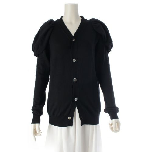 コムデギャルソン AD2006 06AW 装飾パフスリーブ 長袖 カーディガン トップス GR-N020 ブラック S