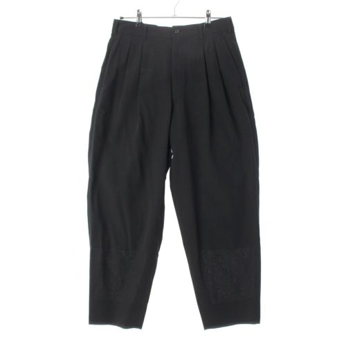 コムデギャルソンオムプリュス AD1991 91AW 6.1 THE MAN ウール ギャバジン ワイド ストレート スラックス パンツ ボトムス PP-05039M ブラック M