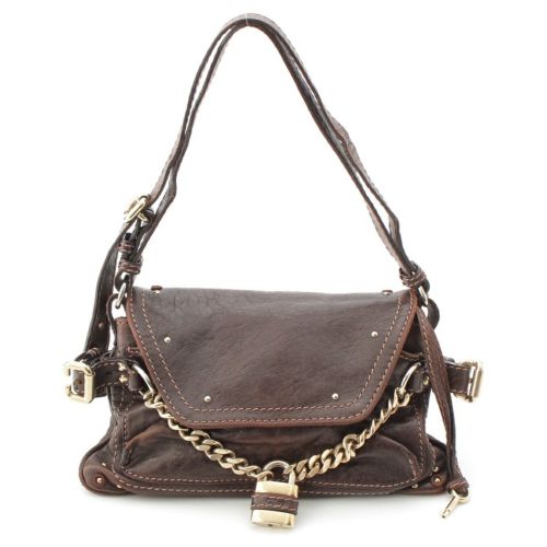 クロエ パディントン レザー ワンショルダー ショルダーバッグ ブラウン