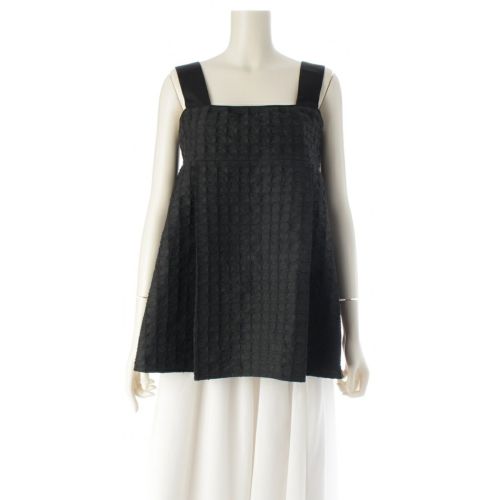 ドゥロワー RESORT1 パフィジャガード キャミ ブラウス トップス 6521-299-1220 ブラック 36