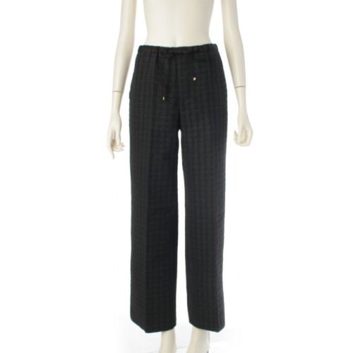 ドゥロワー RESORT1 パフィジャガード イージースラックス パンツ ボトムス 6514-236-1451 ブラック 34