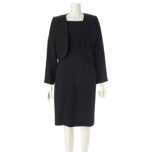 クロエ ヴィンテージ 礼服 ブラックフォーマル ジャケット ワンピースセットアップ アンサンブル ブラック 9AR