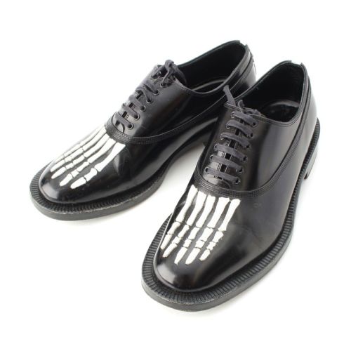 アンダーカバー 13AW レザー アナトミッククチュール期 ボーンステッチ ドレスシューズ L6F02 ブラック M