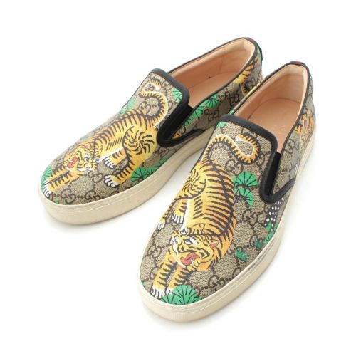 グッチ GGスプリーム ベンガルタイガー スリッポン 407362 ブラウン 7