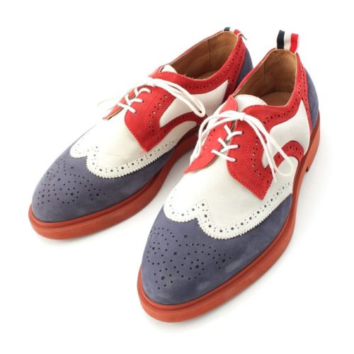 トムブラウン スエード トリコロール ドレスシューズ マルチカラー 42