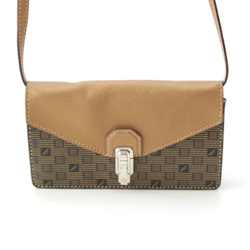 モローパリ MOREAU PARIS レザー ポシェット ショルダーバッグ ブラウン