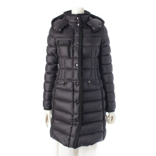 モンクレール 2018 HERMINE エルミンヌ ナイロン ダウンジャケット コート アウター ブラック 0