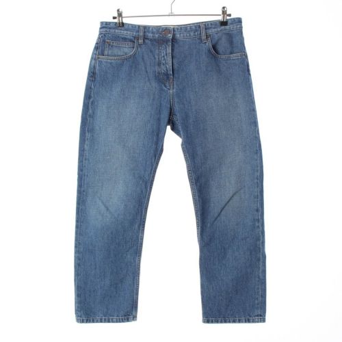 ザロウ 2025SS RIACO リアコ コットン ロゴボタン デニム ジーンズ パンツ 7516 W3809 ブルー 28