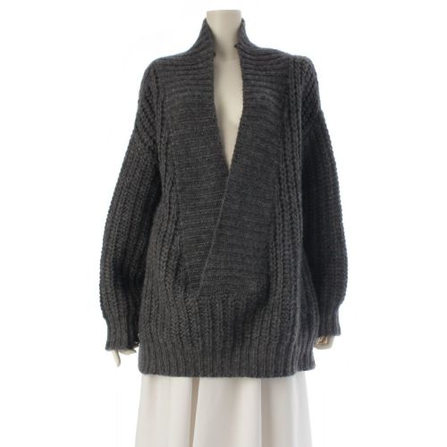 クリスチャンディオール 24年 ウール モヘアブレンド オーバーサイズ セーター ニット トップス 444S26BM313 グレー 36