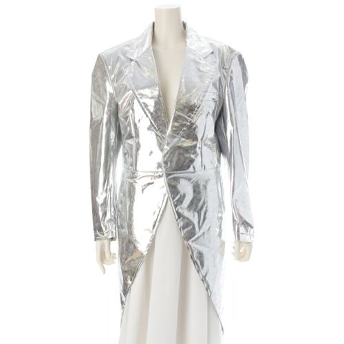 コムデギャルソンオムプリュス AD2020 燕尾 ロング テーラードジャケット PG-J026 シルバー M