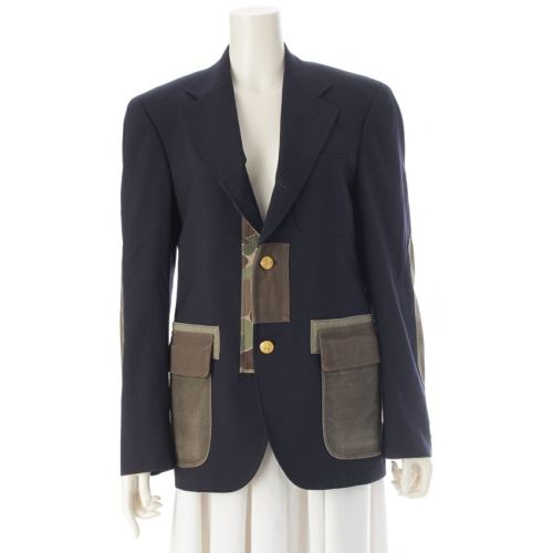 ブルックスブラザーズ アイジュンヤワタナベコムデギャルソンマン ウール 金ボタン テーラードジャケット WM-J904 ネイビー S
