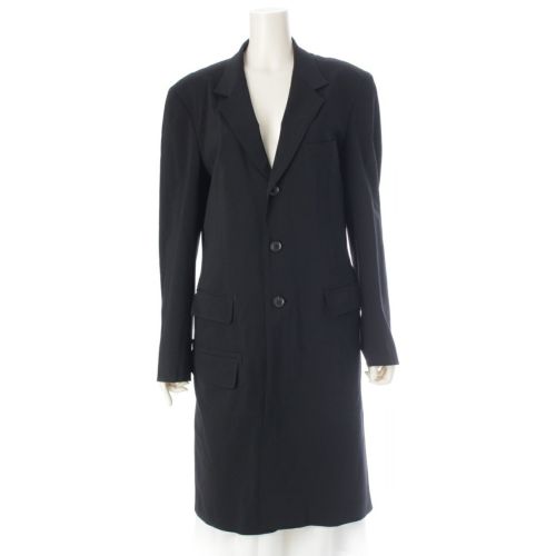 ヨウジヤマモト 19SS ウール レギュレーション ドクタージャケット ロング コート アウター HH-J01-140 ブラック 2