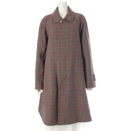 ヤンチェオンテンバール JANTJE_ONTEMBAAR 18AW ウール リバーシブル 総柄 ステンカラーコート P1B79-046-98 マルチカラー S