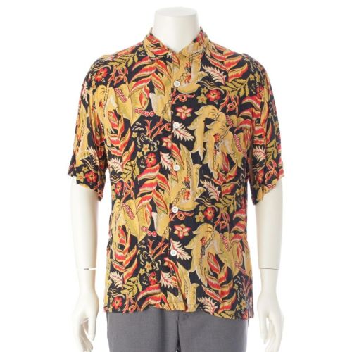 コムデギャルソンオム 90`s AD2000 レーヨン 田中オム 花総柄 半袖シャツ トップス HB-020040 マルチカラー