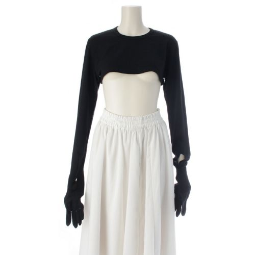 コムデギャルソン 80s e80s ウール クルーネック ハンド グローブ ニットTシャツ トップス GT-050270 ブラック