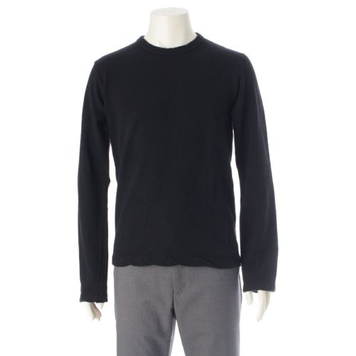 コムデギャルソンオムプリュス AD1990 90AW ウール 大人の不良 アーカイブ クルーネック トップス PT-040320 ブラック