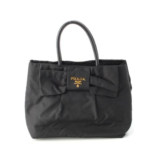 プラダ テスート リボン トートバッグ BN1601 ブラック