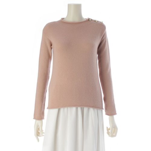 ディオール 23年 カシミヤ ニット パール セーター 354S74AM082 ピンク 38