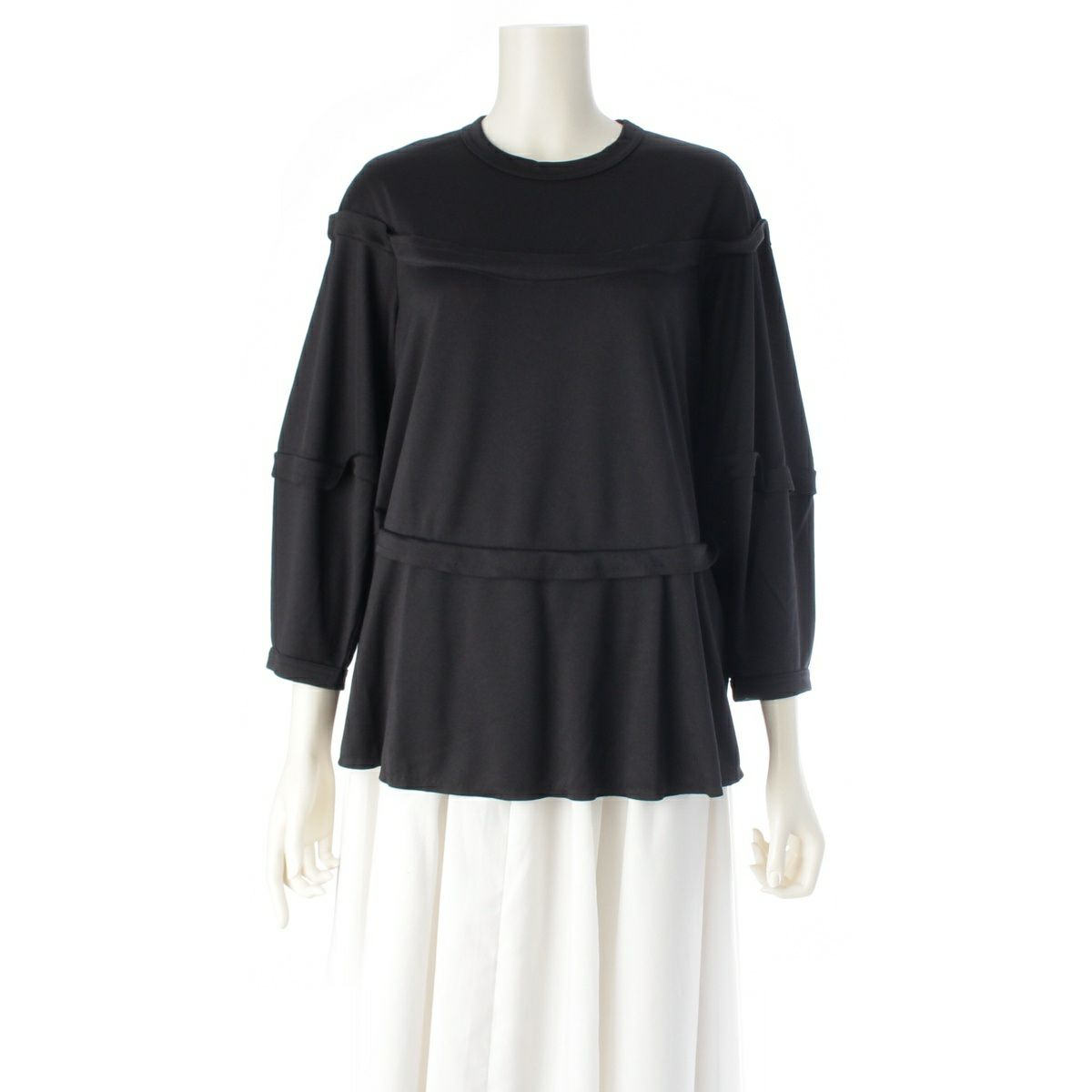 コムデギャルソン コムデギャルソン AD2023 切替 多重 ロングスリーブ カットソー RM-T009 ブラック XS