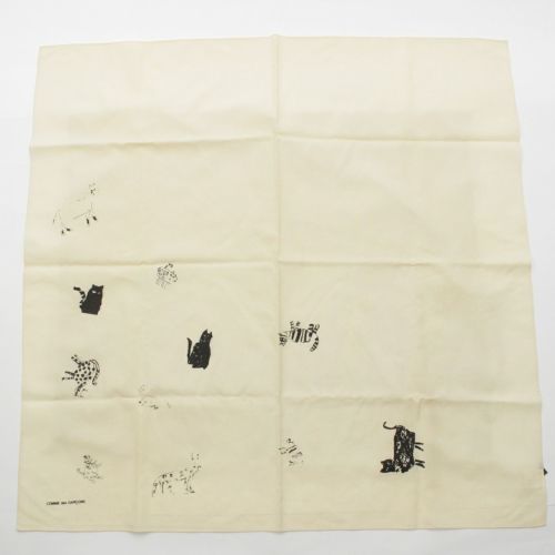 コムデギャルソン AD1989 ウール ヴィンテージ 猫 スカーフ GK-054020 アイボリー