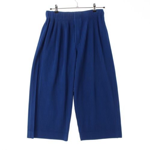 オムプリッセ イッセイミヤケ ポリエステル プリーツ テーパード パンツ HP03JF142 ブルー 2