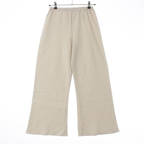 ザロウ シルク リネン GALA PANTS ウエストゴム イージー パンツ 8653 W3691 ライトグレー 2