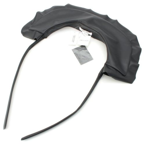 コムデギャルソン コムデギャルソン 22年 コムコム フェイクレザー 付け襟 ファッション雑貨 RJ-K801 ブラック S