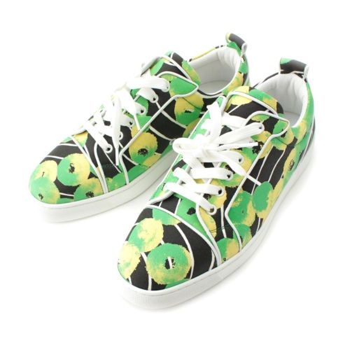 クリスチャンルブタン 25年 ルイスジュニア ローカット スニーカー シューズ 靴 3250107 グリーン系マルチカラー 41 1/2