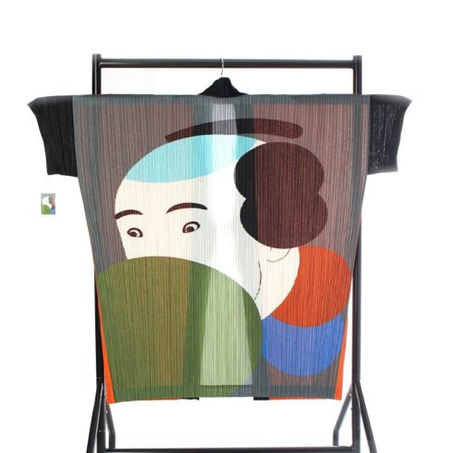 イッセイミヤケ 16年 田中一光 写楽浮世絵 羽織 コート PP61-JA801 マルチカラー 3