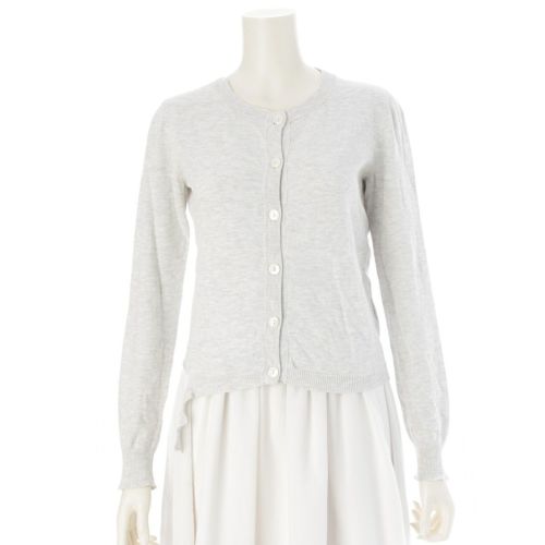 メゾンマルジェラ カットネック ここのえ 白タグ カーディガン グレー M