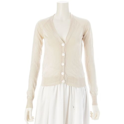 マルタンマルジェラ 白タグ ショルダー切替 ここのえ カーディガン ベージュ S