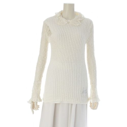 オフホワイト 25SS ノースリーブ ニット 長袖 トップス インナー付き J02FV0109 JTN038 オフホワイト 34