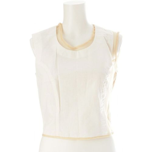 コムデギャルソン AD1997 97AW アダルトパンク シアー コットン 切替 ノースリーブ トップス GB-04010S オフホワイト ベージュ S