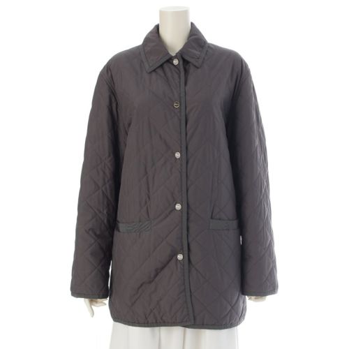 サルヴァトーレフェラガモ キルティング ライト コート アウター グレー M