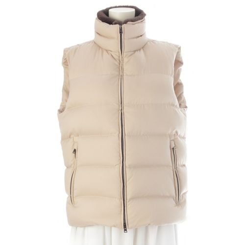 ヘルノ アレンデール フェイクファー ダウンベスト アウター PI001161U-12414Z-1980 ベージュ 46