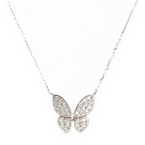 グレイスオマリー Grace O’Malley ダイヤ バタフライ パヴェ 地金ツブシ アクセサリー D0.02ct シルバー 1.5g