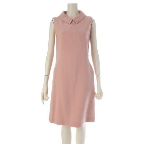フォクシー モダンギャルソン 襟付きノースリーブ ワンピース ドレス 38119 ピンク 38