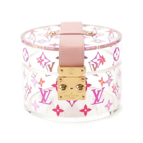 ルイヴィトン ボワットスコット モノグラム クリア 小物入れ インテリア GI0362 ピンク