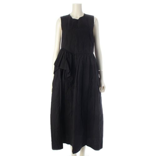 セシリーバンセン DITTE DRESS バックリボン ノースリーブ ワンピース ドレス 2.22RTW10038 ブラック UK8