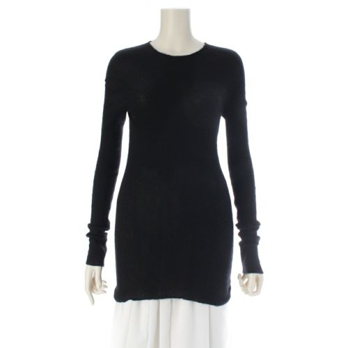 リックオウエンス 23AW カシミヤ ニット ロング プルオーバー セーター RU02C7637 ブラック XS