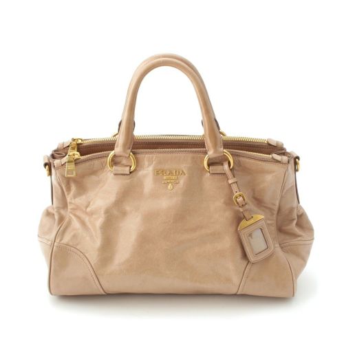 プラダ ヴィッテロシャイン 2WAY ショルダーバッグ BN2324 ベージュ