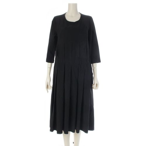 コムデギャルソン コムデギャルソン 16AW AD2016 コムコム タック プリーツ ワンピース RR-O005 ブラック S