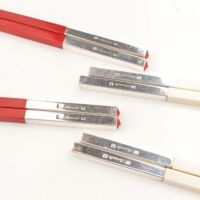 Christofle クリストフル 紅白箸 4膳セット チョップスティック